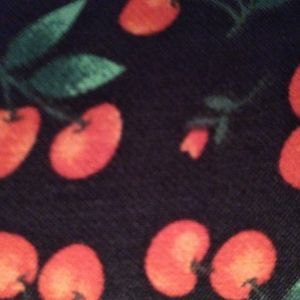 Forever 21 black cigarette style w/cherry design!